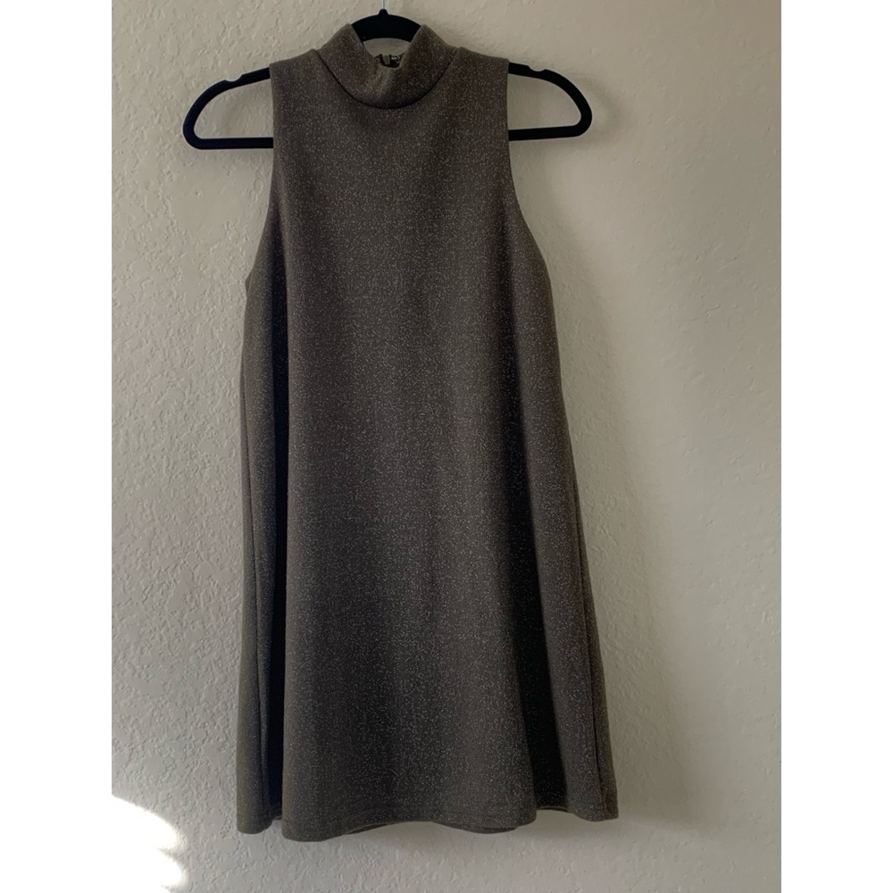 Women’s khaki green A-line short dress. New. Size S.